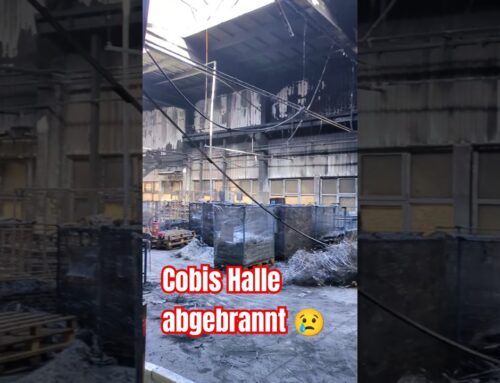 Hier brannte Cobis große Halle, in der die Sets verpackt wurden