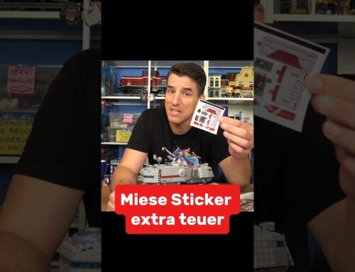 Extra billige Sticker für das Lego Star Wars Schrott-Modell des Jahres