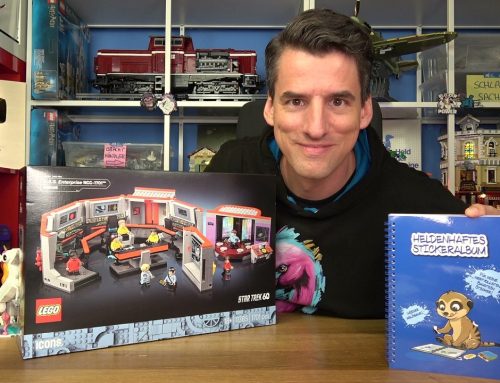 Ohne Ende Sticker für meine Sammlung! Live Bauen mit dem Helden – Lego 11385 Brücke der Enterprise