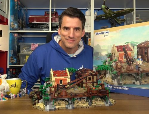Burg Blaustein für Piraten aus 6000 Teilen von Bluebrixx®: La Perla Azul: Der Hafenmeister